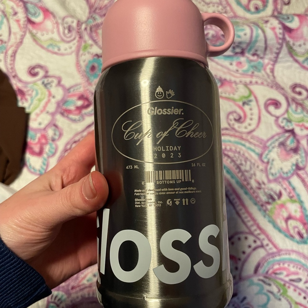 Glossier limited edition holiday tumbler